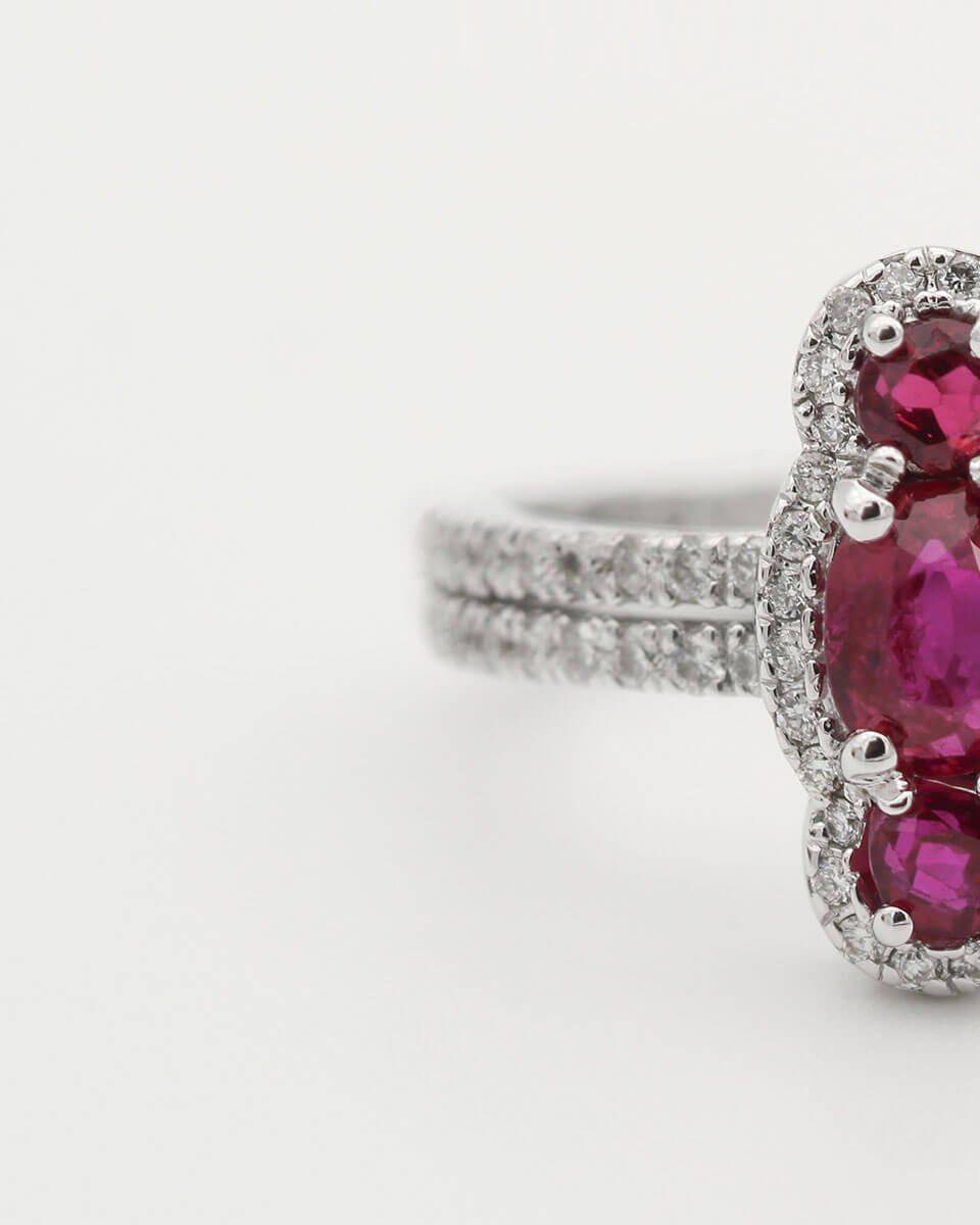Pink Halo Silver Pendant Necklace - Image 3